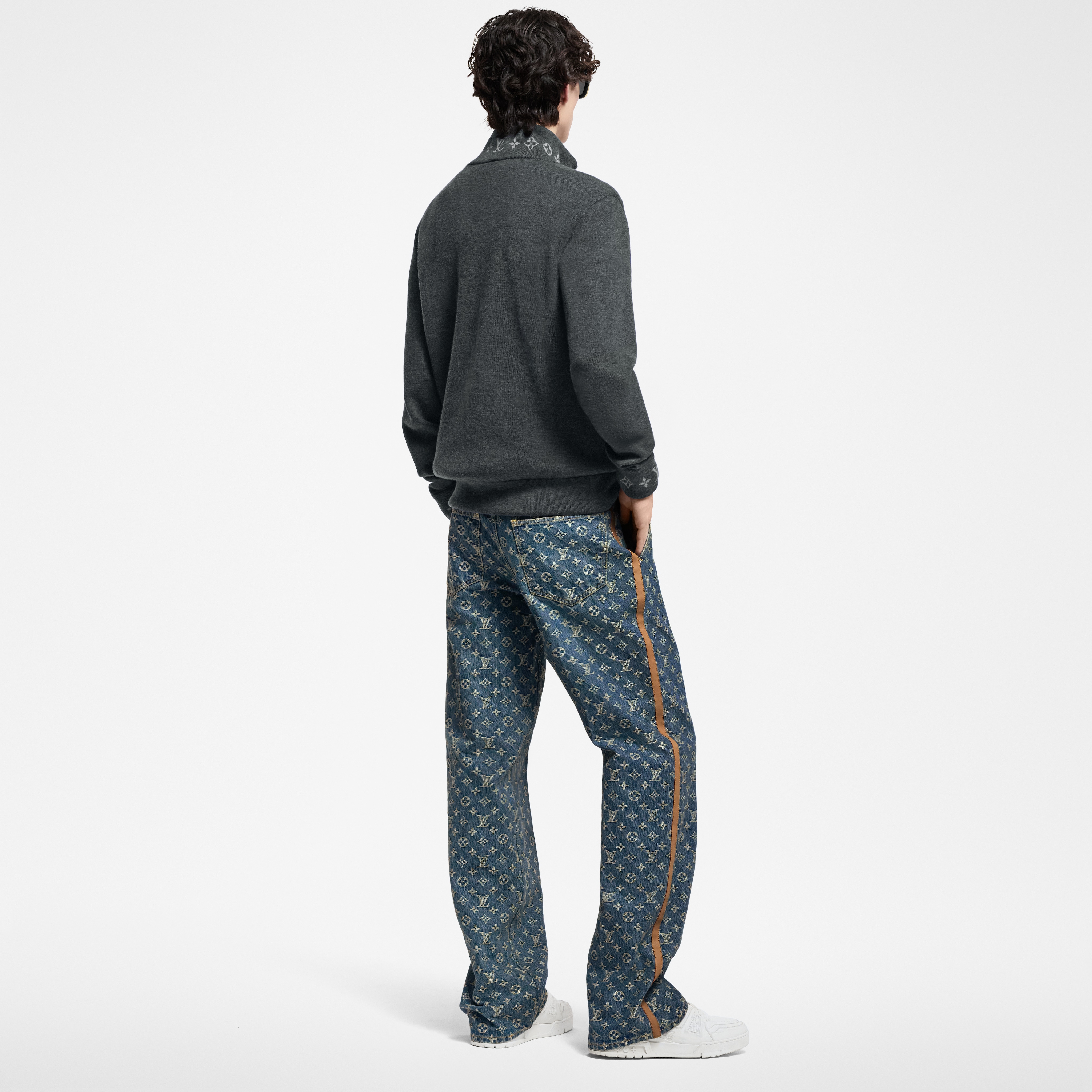 Monogram Denim Tailored Pants - Ready-to-Wear | LOUIS VUITTON